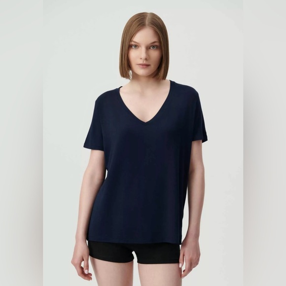 Mustt Have Audrey V-Neck T-Shirt. - Picture 1 of 5